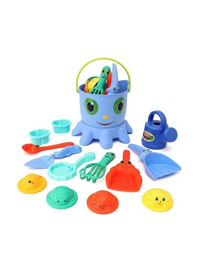 14-Piece Octopus Beach Sand Toy Play Set