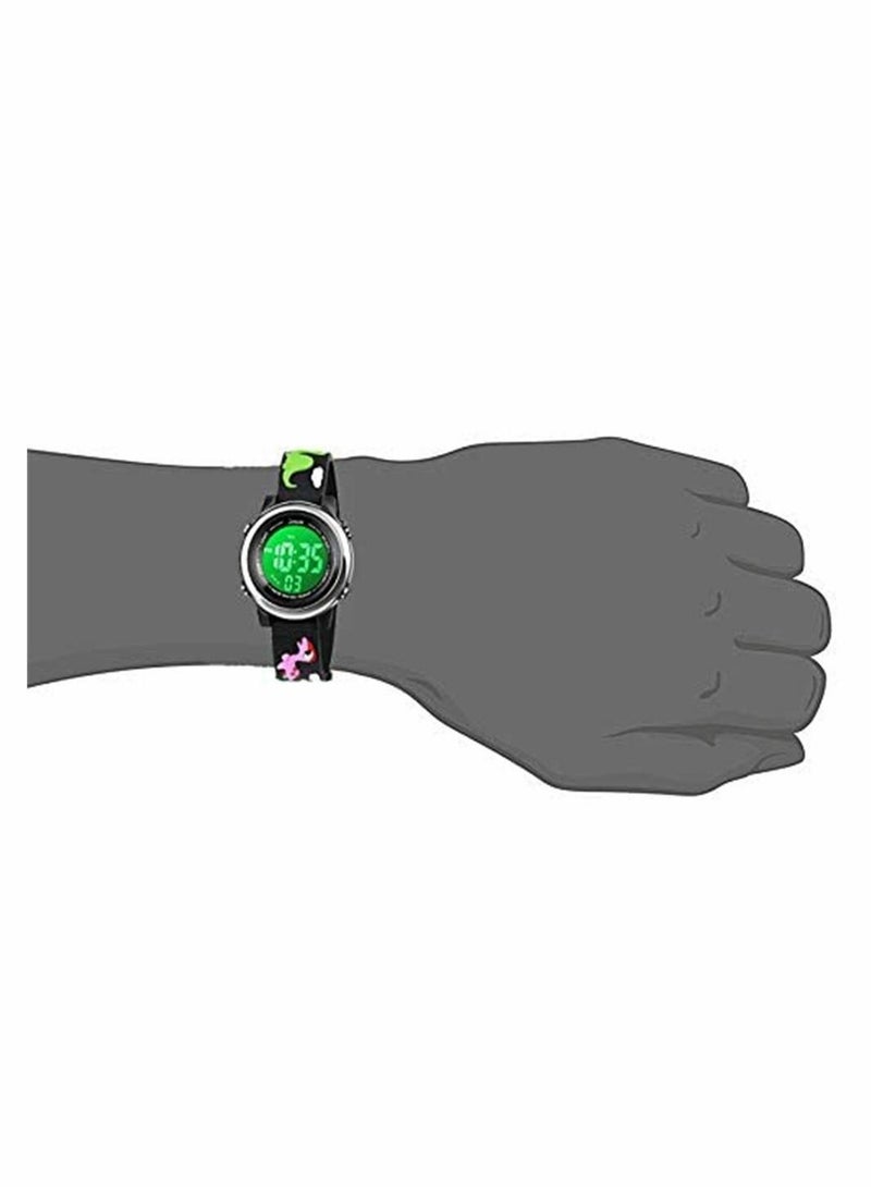 Toddler Kids Digital Watches,3D Cute Cartoon 7 Color Lights Waterproof Sport Electronic Wrist Watch with Alarm Stopwatch for 3-10 Year Boys Girls Little Children