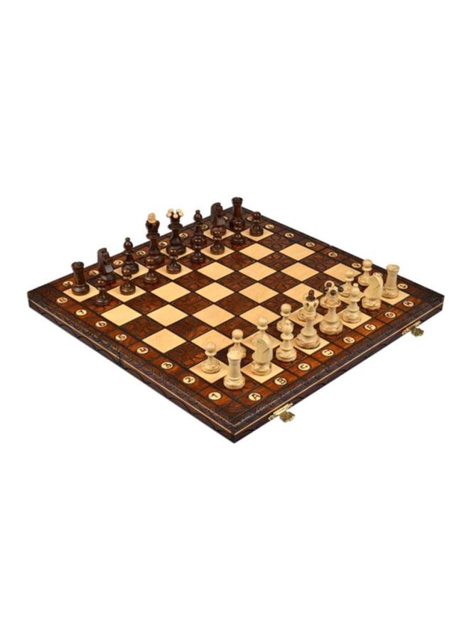 Wooden Chess Set With 6 Piece Inch Board