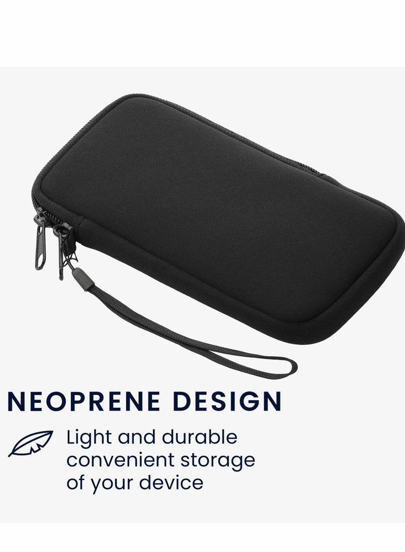 phone holster Universal Cell Sleeve Mobile Bag with Zipper, Wrist Strap Neoprene Phone Pouch