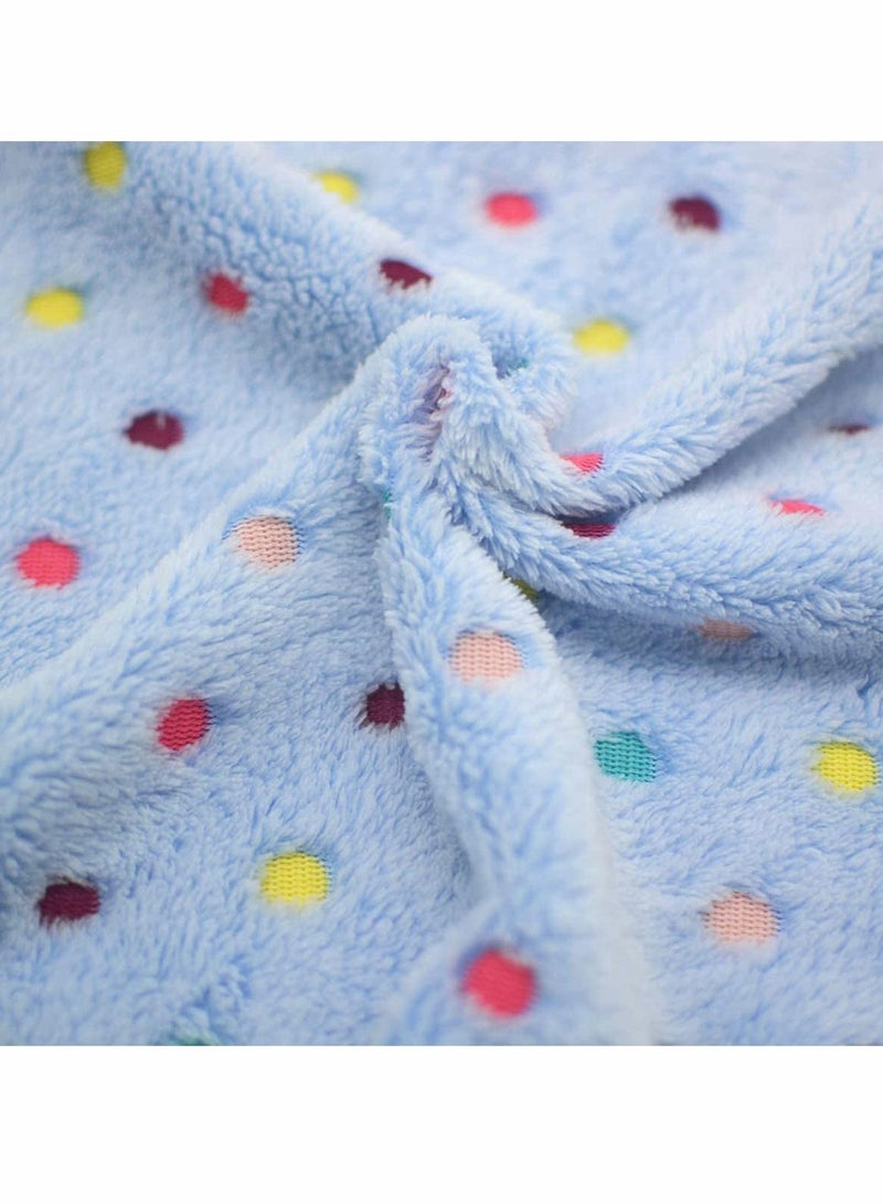 Dog Blankets, Super Soft Blankets Cute Dot Pattern, Pet Blanket Flannel, Fluffy Cozy for Puppy Dogs or Cats, Small (23