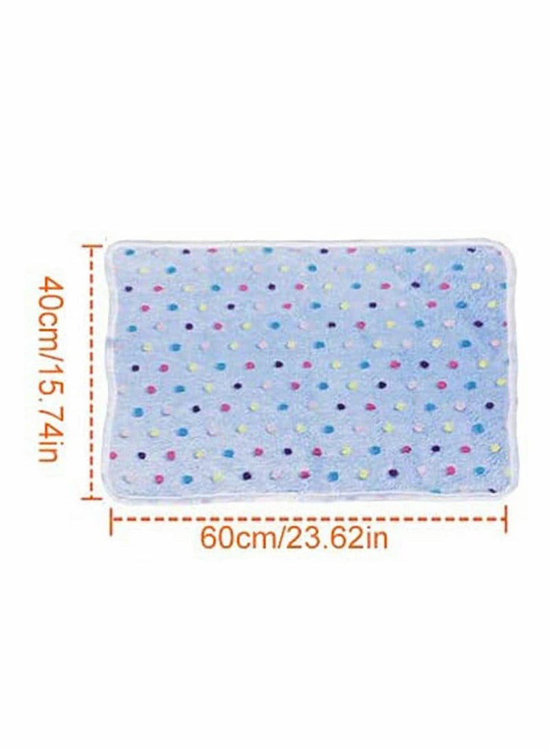 Dog Blankets, Super Soft Blankets Cute Dot Pattern, Pet Blanket Flannel, Fluffy Cozy for Puppy Dogs or Cats, Small (23