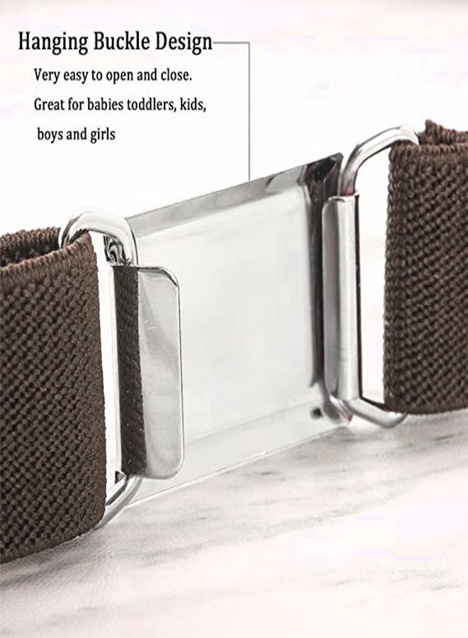 Kids Elastic Adjustable Belt Brown