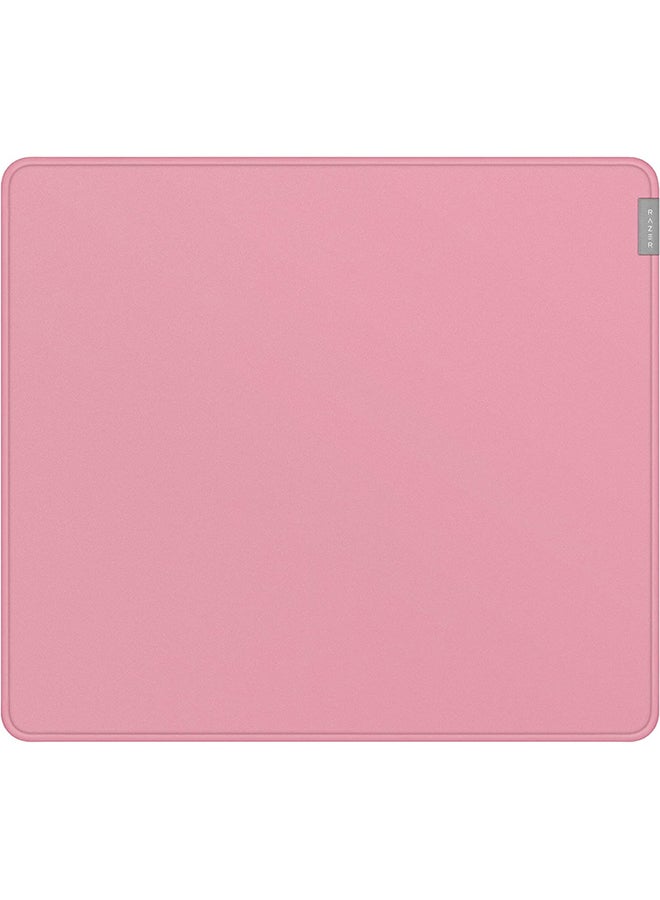 Razer Strider Hybrid Mouse Mat with a Soft Base & Smooth Glide, Firm Gliding Surface, Anti-Slip Base, Rollable & Portable, Anti-Fraying Stitched Edges, Water-Resistant - Large - Quartz Pink