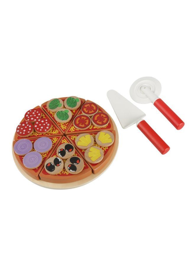 Wooden Veg Pizza Pretend Play Set