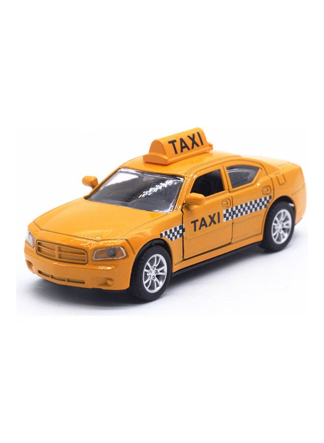 1/32 Diecast Alloy Taxi Pull Back Car With LED Sound Toy 12.5x5x5cm