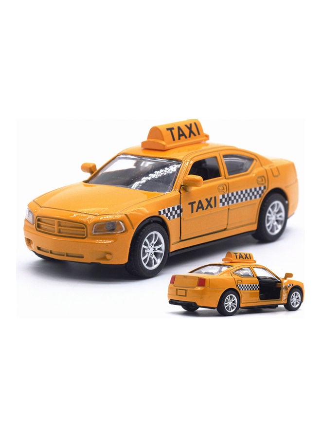 1/32 Diecast Alloy Taxi Pull Back Car With LED Sound Toy 12.5x5x5cm