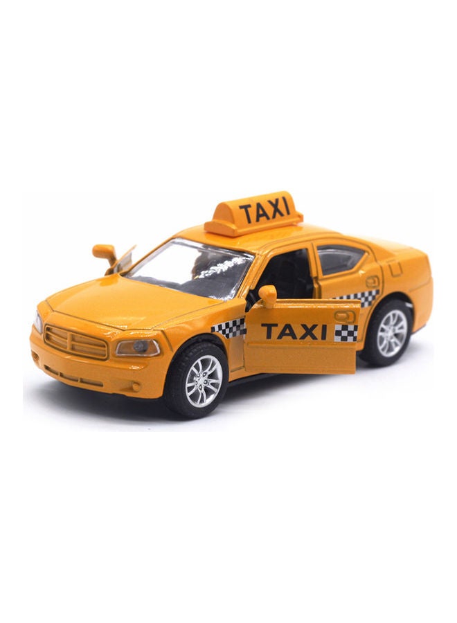 1/32 Diecast Alloy Taxi Pull Back Car With LED Sound Toy 12.5x5x5cm