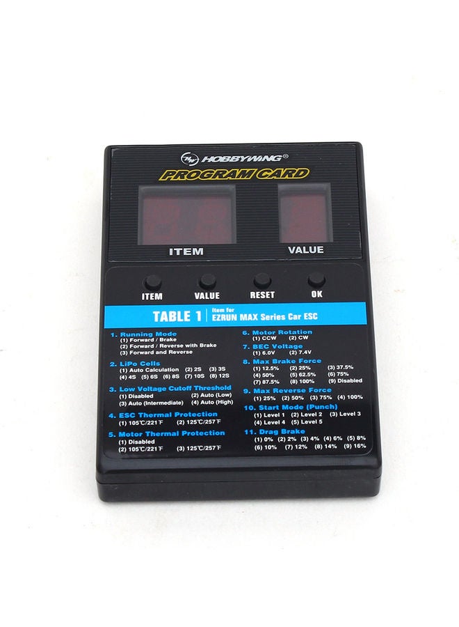 LED Program Card Box 15.5 x 3.5 x 9cm