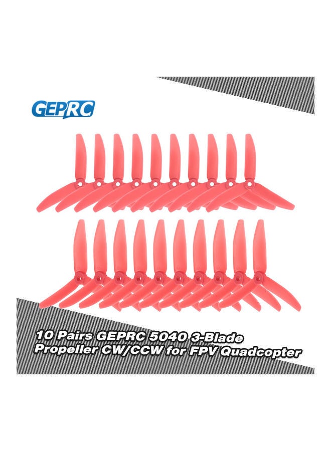 10 Pairs 5040 5in 3-Blade Propeller 14x7x13cm