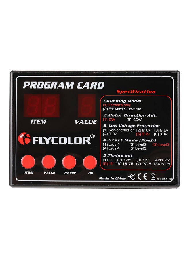 Programing Card for RC Boats ESC 10 x 2 x 7cm
