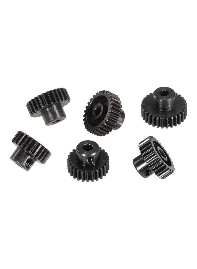6-Piece Metal Pinion Motor Gear for 1/10 RC Buggy Car Monster Truck 8.5x2x4cm