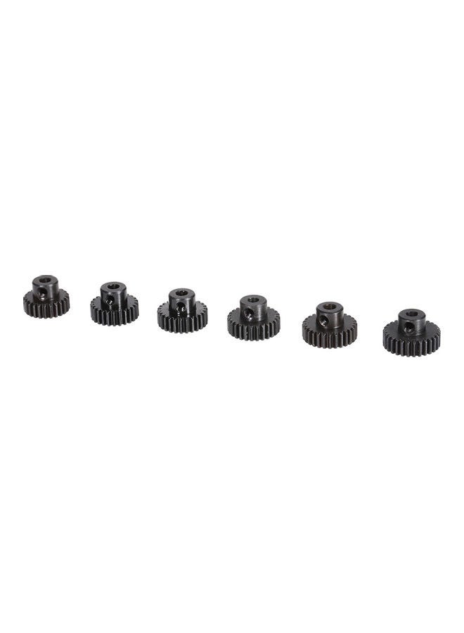 6-Piece Metal Pinion Motor Gear for 1/10 RC Buggy Car Monster Truck 8.5x2x4cm