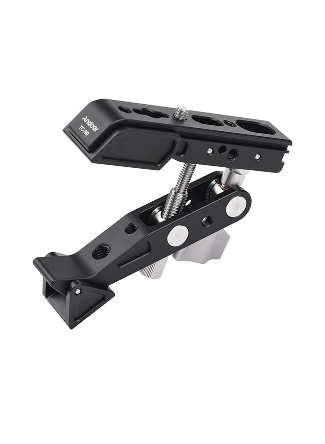 TC-90 Heavy Duty Clamp Mount Photography Camera Bracket Black