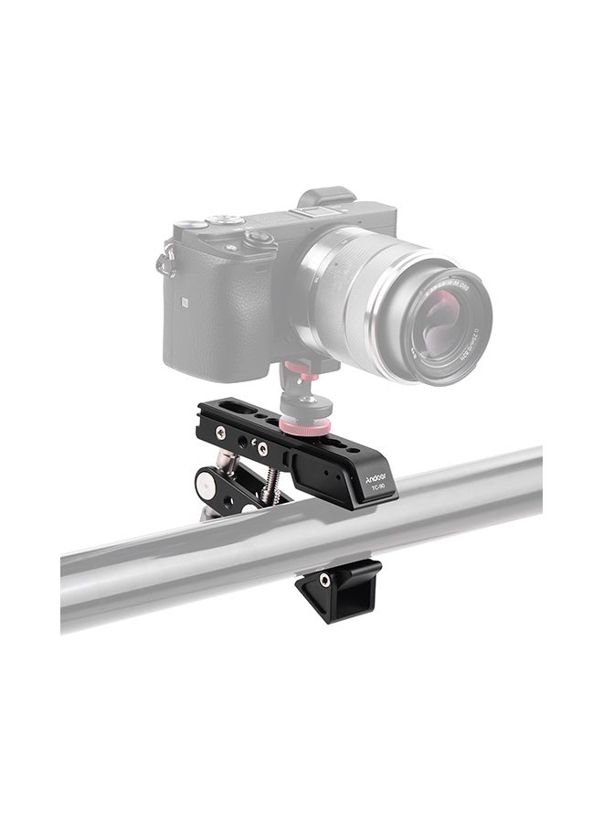 TC-90 Heavy Duty Clamp Mount Photography Camera Bracket Black