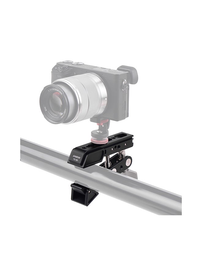 TC-90 Heavy Duty Clamp Mount Photography Camera Bracket Black