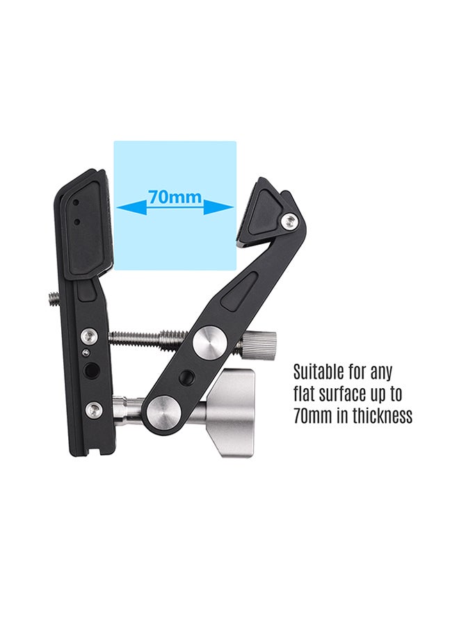TC-90 Heavy Duty Clamp Mount Photography Camera Bracket Black