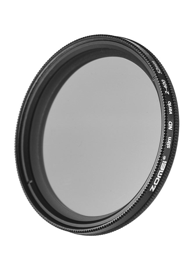 Ultra Slim Variable Fader ND2-400 Neutral Density Filter Black/Clear