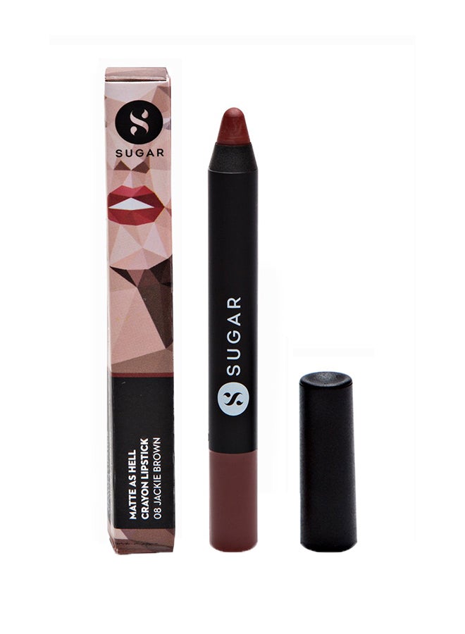 Matte As H*** Crayon Lipstick With Sharpener 08 Jackie Brown