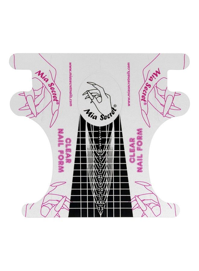 Clear Nail Form 500 Pcs  Nail Forms For Gel Nail Extension Tips Nail Forms For Hard Gel Nails Artificial Nailuv Gel Nail Extension Forms  Guide Stickers For Nails