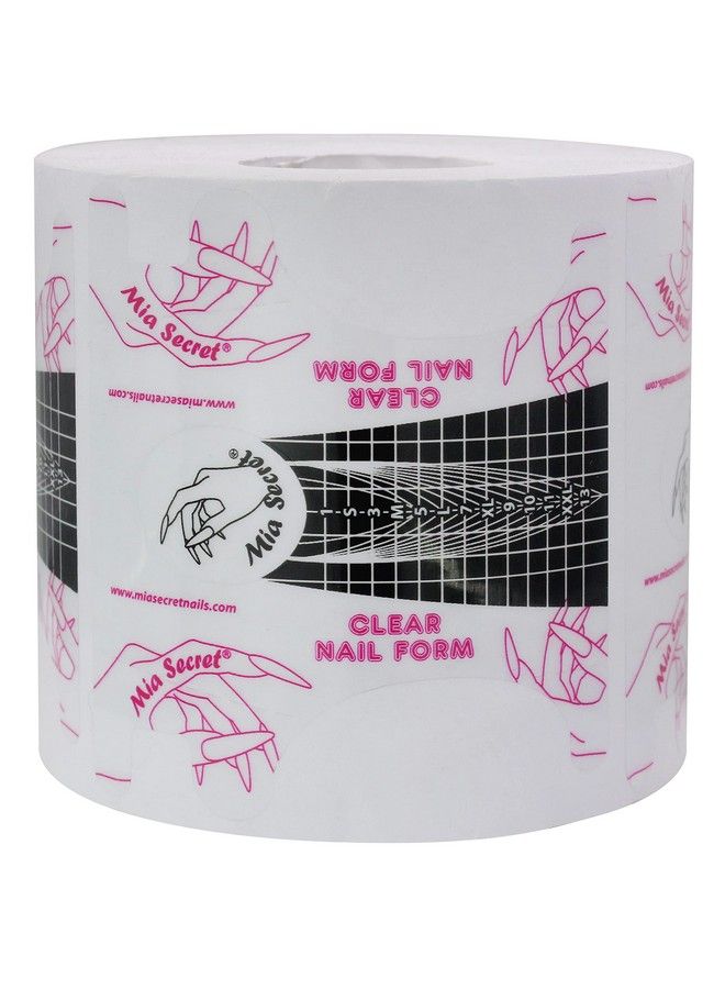 Clear Nail Form 500 Pcs  Nail Forms For Gel Nail Extension Tips Nail Forms For Hard Gel Nails Artificial Nailuv Gel Nail Extension Forms  Guide Stickers For Nails