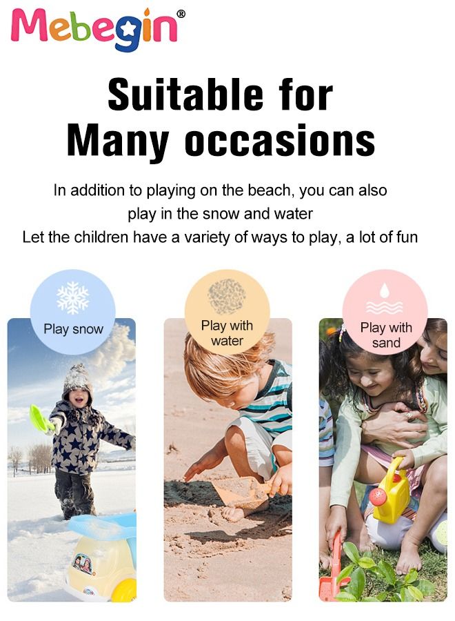 11 PCS Beach Toy Set with Sea Animals Molds, Hourglass and Beach Cart,  Complete Beach Sand Toys with Bright and Attractive Appearance, Fun Beach Sand Toys, Summer Outdoor Beach Game, Perfect Summer Outdoor Gift