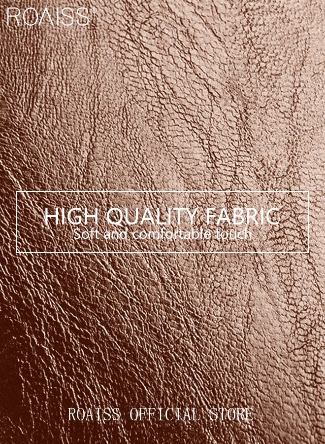 Retro Elegant Handbag Advanced Leather Unique Chic All-match Large Capacity One Shoulder/Crossbody Messenger Bag for Women/Mother/Girl Friend Gift Waterproof Brown