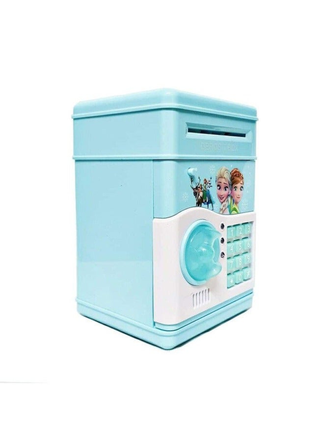 Kids Toy Ice Princess  Electronic ATM Auto Scroll Paper Money And Saving Box Toy for Kids