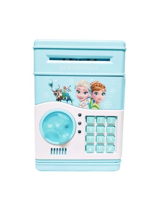 Kids Toy Ice Princess  Electronic ATM Auto Scroll Paper Money And Saving Box Toy for Kids