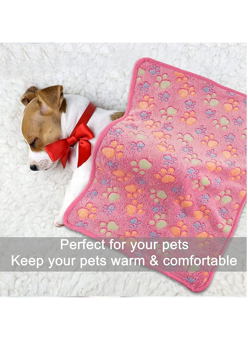 Puppy Dog Blankets Super Soft Warm Sleep Mat Fluffy Premium Fleece Pet Blanket Flannel Throw for Dog Puppy Cat