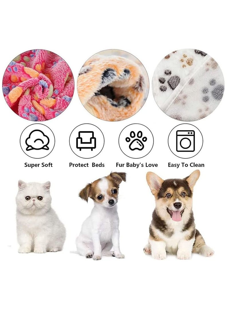 Puppy Dog Blankets Super Soft Warm Sleep Mat Fluffy Premium Fleece Pet Blanket Flannel Throw for Dog Puppy Cat