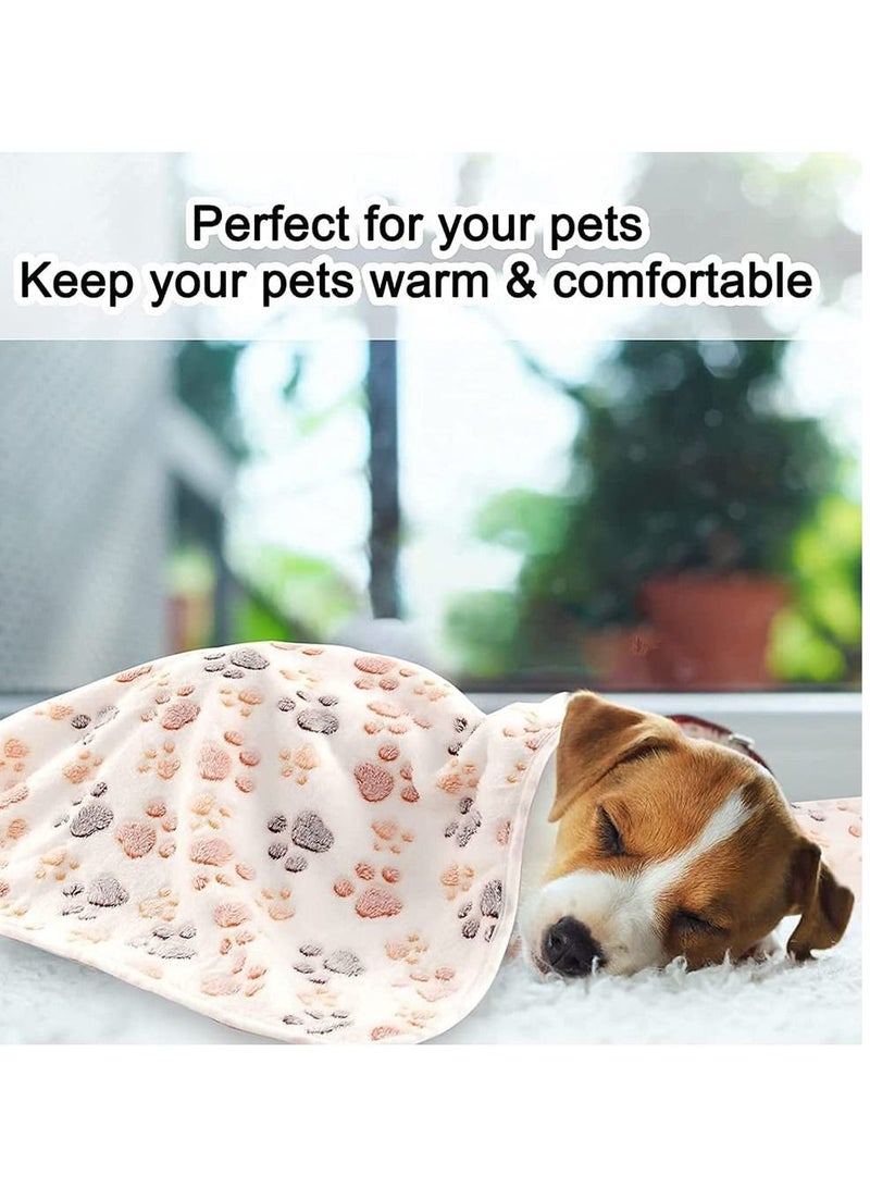 Puppy Dog Blankets Super Soft Warm Sleep Mat Fluffy Premium Fleece Pet Blanket Flannel Throw for Dog Puppy Cat