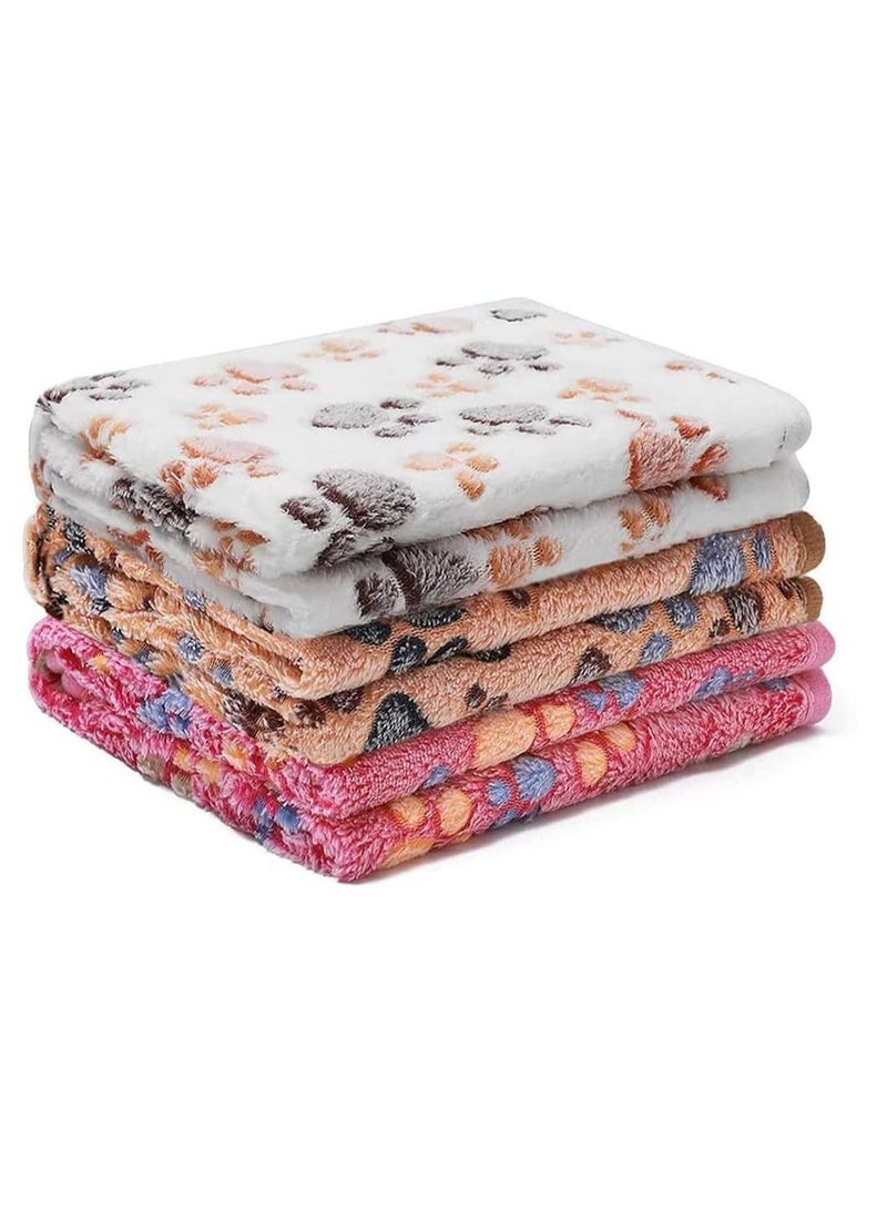 Puppy Dog Blankets Super Soft Warm Sleep Mat Fluffy Premium Fleece Pet Blanket Flannel Throw for Dog Puppy Cat