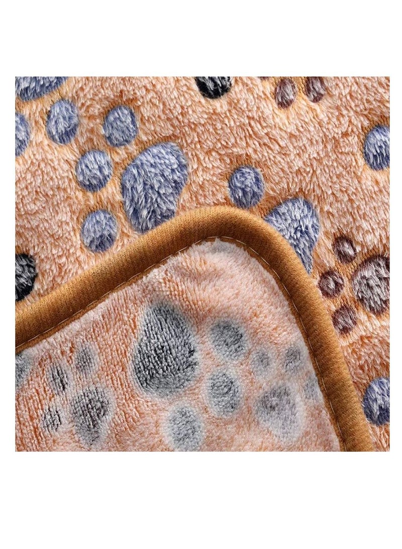 Puppy Dog Blankets Super Soft Warm Sleep Mat Fluffy Premium Fleece Pet Blanket Flannel Throw for Dog Puppy Cat