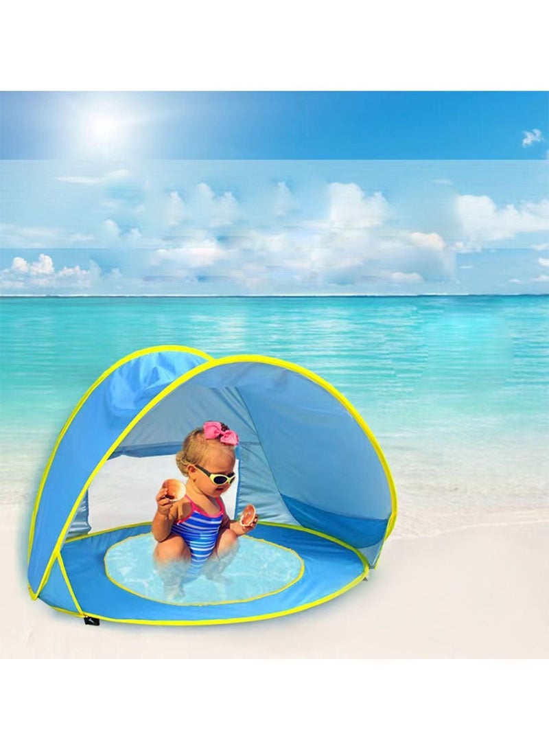 Pop up Baby Sun Shade Beach Tent with Pool, Portable Lightweight UV Protection Shelter Canopy for Beach, Yard, Infant Indoor, and Outdoor