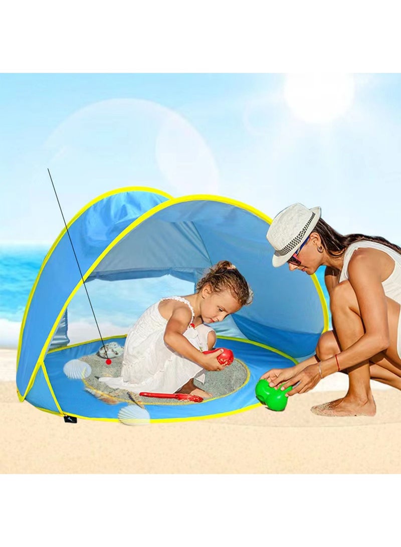 Pop up Baby Sun Shade Beach Tent with Pool, Portable Lightweight UV Protection Shelter Canopy for Beach, Yard, Infant Indoor, and Outdoor