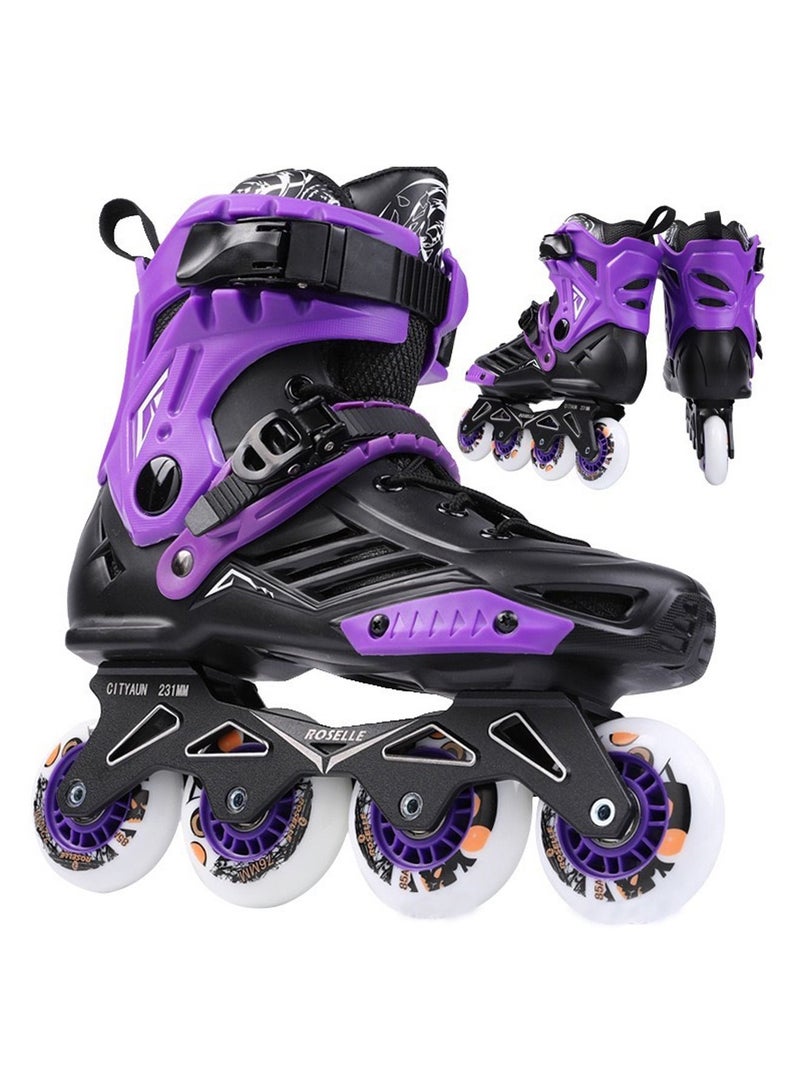 Professional Single Row Roller Blades Speed Skating Shoes