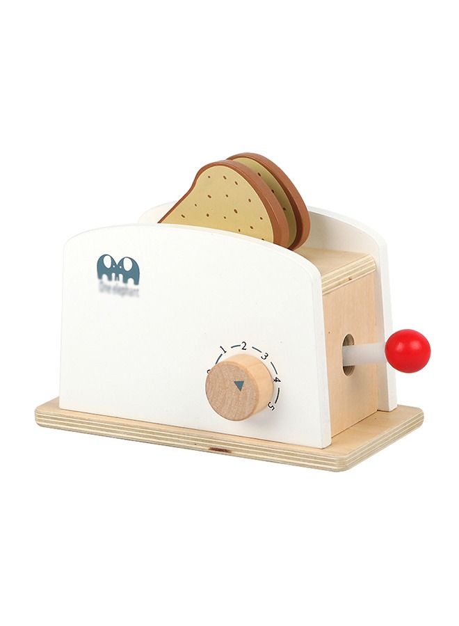 Children Wooden Pretend Play Simulation Toy Bread Toaster Kitchen Toys For Kids