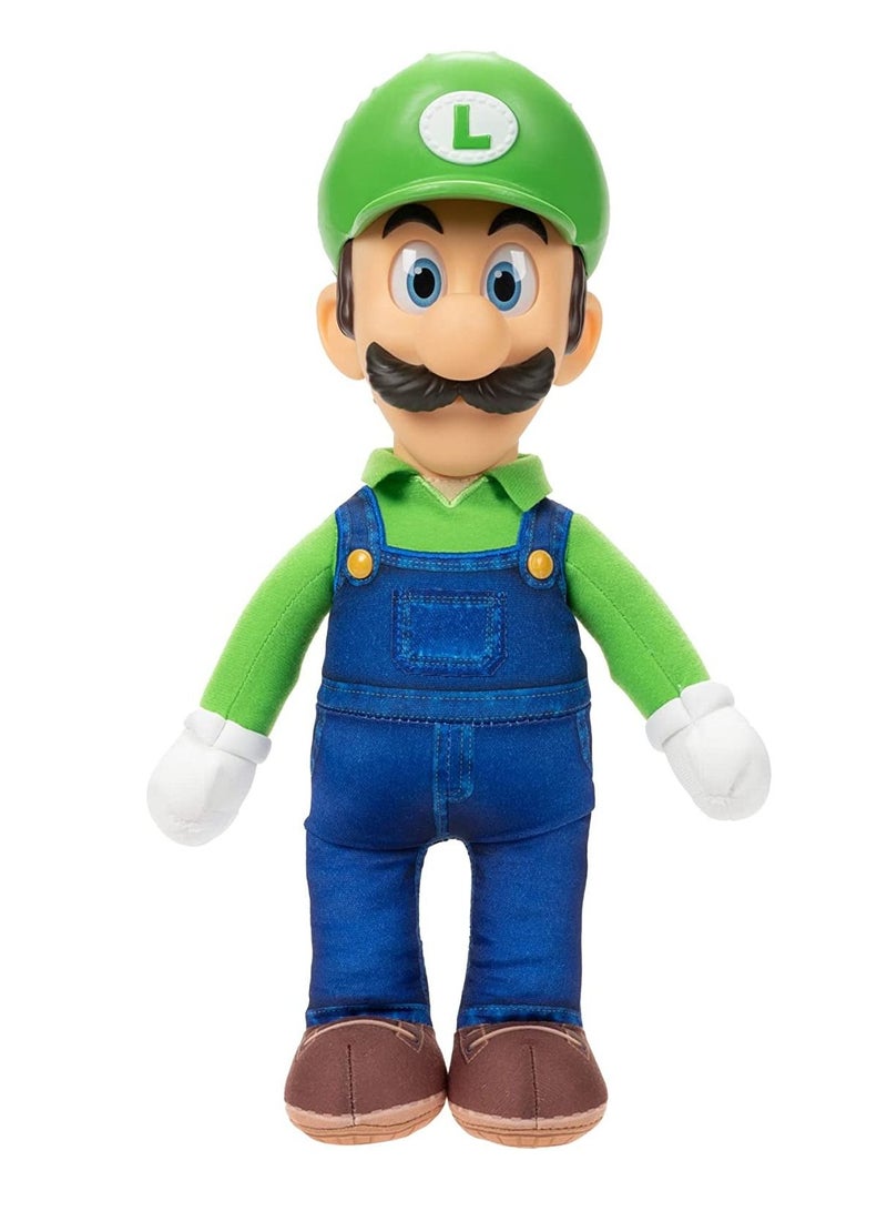 The Super Mario Bros. Movie Pose-able Luigi Plush 35cm