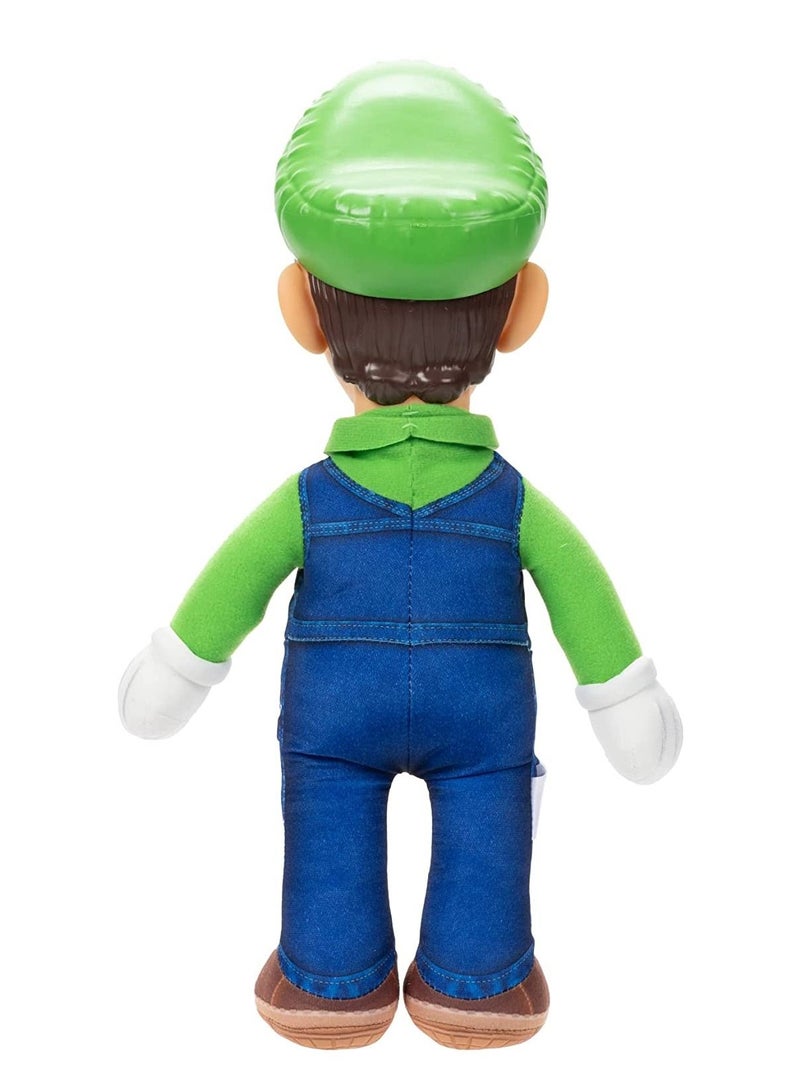 The Super Mario Bros. Movie Pose-able Luigi Plush 35cm