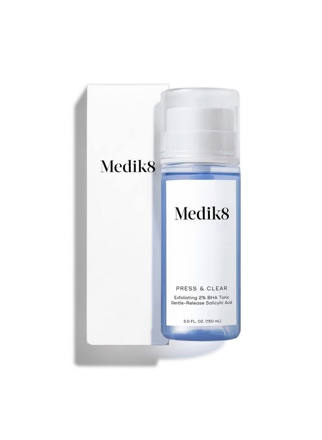 Press And Clear Brightening Daily Facial Exfoliant Exfoliating Bha Toner With Gentlerelease Salicylic Acid Fast Action On Blemishes Supports Skin Natural Moisture Barrier 5 Oz