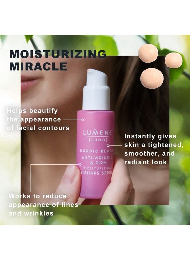 Nordic Bloom Anti Wrinkle & Firm Moisturizing Vshape Face Serum Radiant Skin Lightweight Firming + Resurfacing Pre Retinol Serum Complex For Fine Lines And Wrinkles (30Ml)