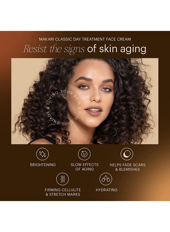Classic Day Radiance Face Cream (1.85 Fl.Oz) | Antiaging And Brightening Treatment For Dark Marks Scars Blemishes And Hyperpigmentation | Moisturizing Face Day Cream For Dry & Maturing Skin