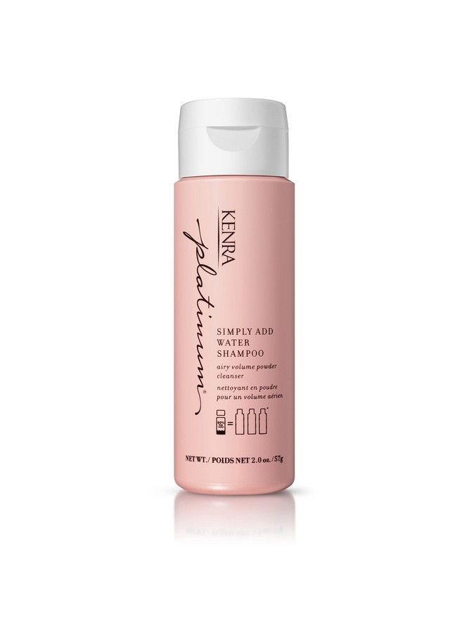 Kenra Platinum Simply Add Water Shampoo | Airy Volume Powder Cleanser | 2 Oz.