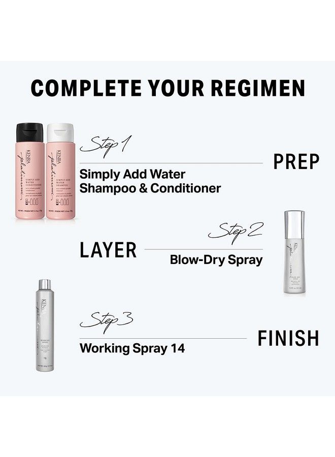 Kenra Platinum Simply Add Water Shampoo | Airy Volume Powder Cleanser | 2 Oz.