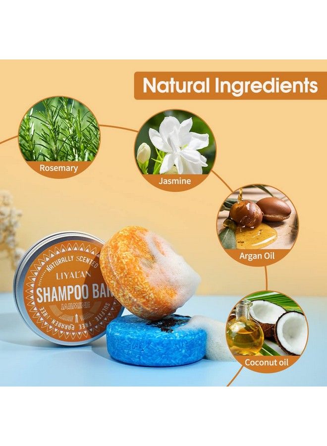 Shampoo Bar For Hair Solid Soap(2 Pack) Rosemary And Jasmine Organic Shampoo Bardeep Cleansing Hair Shampoo For Fine & Oily Hair