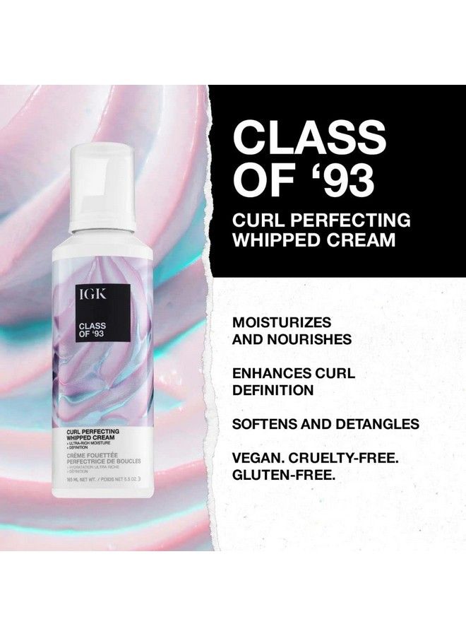 Class Of ’93 Curl Perfecting Whipped Cream | Moisture + Definition + Softens | Vegan + Cruelty Free | 5.5 Oz