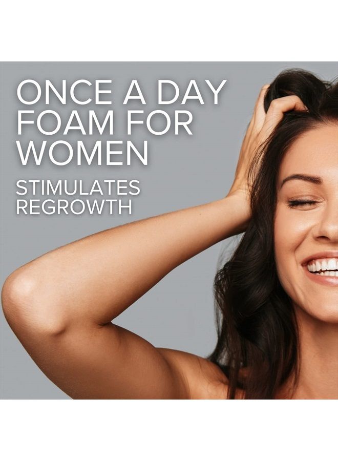 Women's Minoxidil Topical & Foam Helps Restore Top of Scalp Hair Loss and Support Hair Regrowth with Unscented Topical Treatment for Thinning Hair (5% Foam 4-Month Supply)