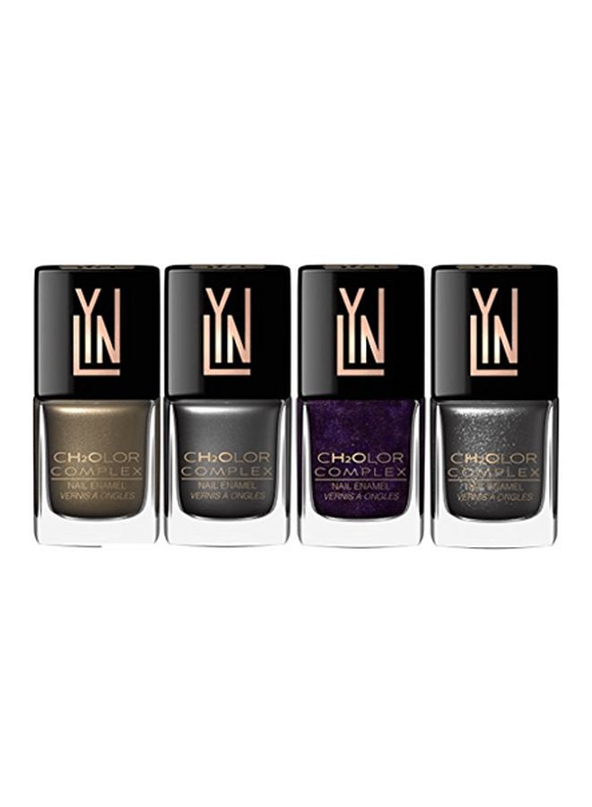 4-Piece Ch2olor Complex Matte Nail Polish Set Multicolour