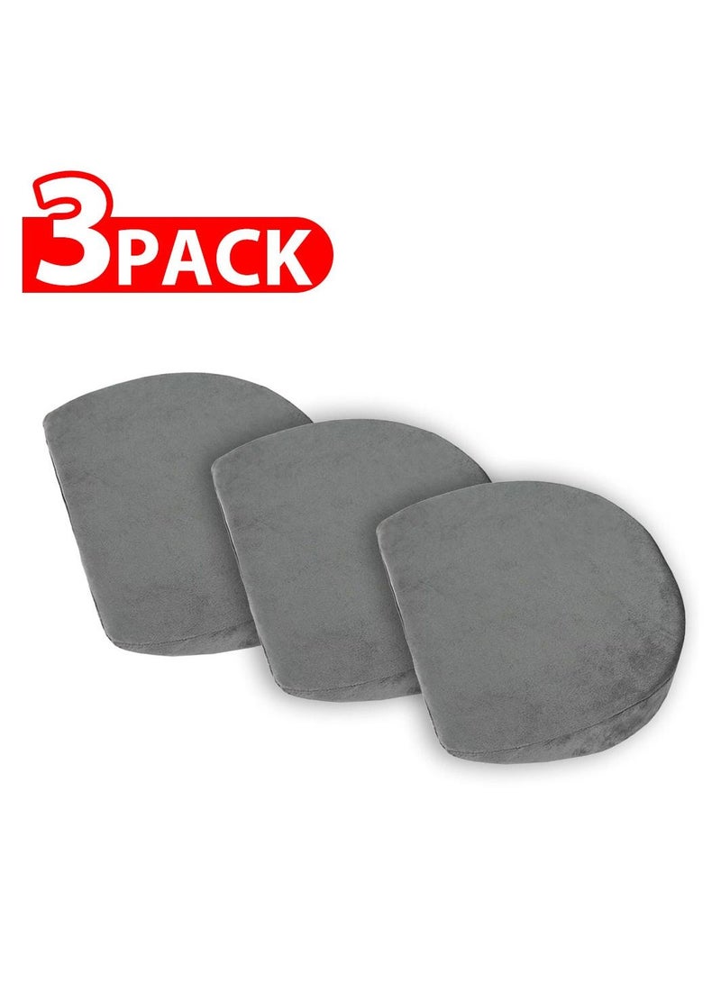 Pregnancy 3 Pack Pillow Wedge For Sleeping belly Support, Maternity Wedge Pillow Dark Grey